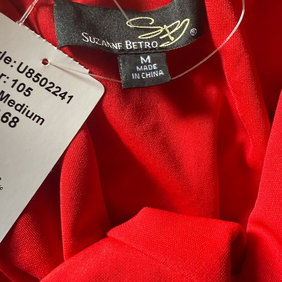 Suzanne Betro Vibrant Red Top - Picture 3 of 5